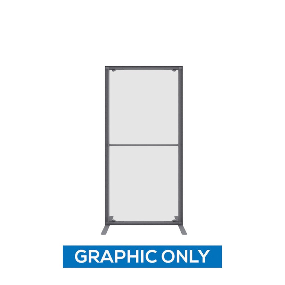 1.3ft W x 2.4ft H QSEG Clear Graphic Only (40x75) - 123Displays