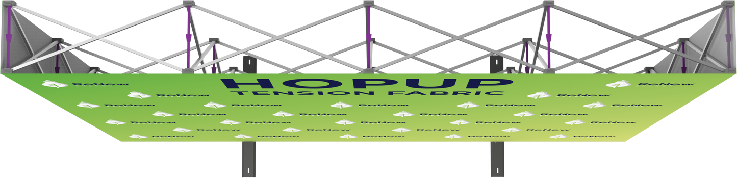 10ft x 8ft Hopup Straight Full Height Tension Fabric Display