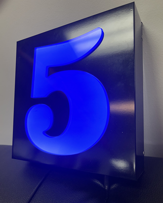 Custom Double Layered Lightbox With Raised Logo