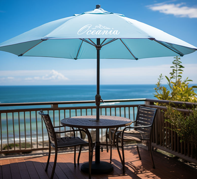 Custom Large Outdoor Umbrella with Base