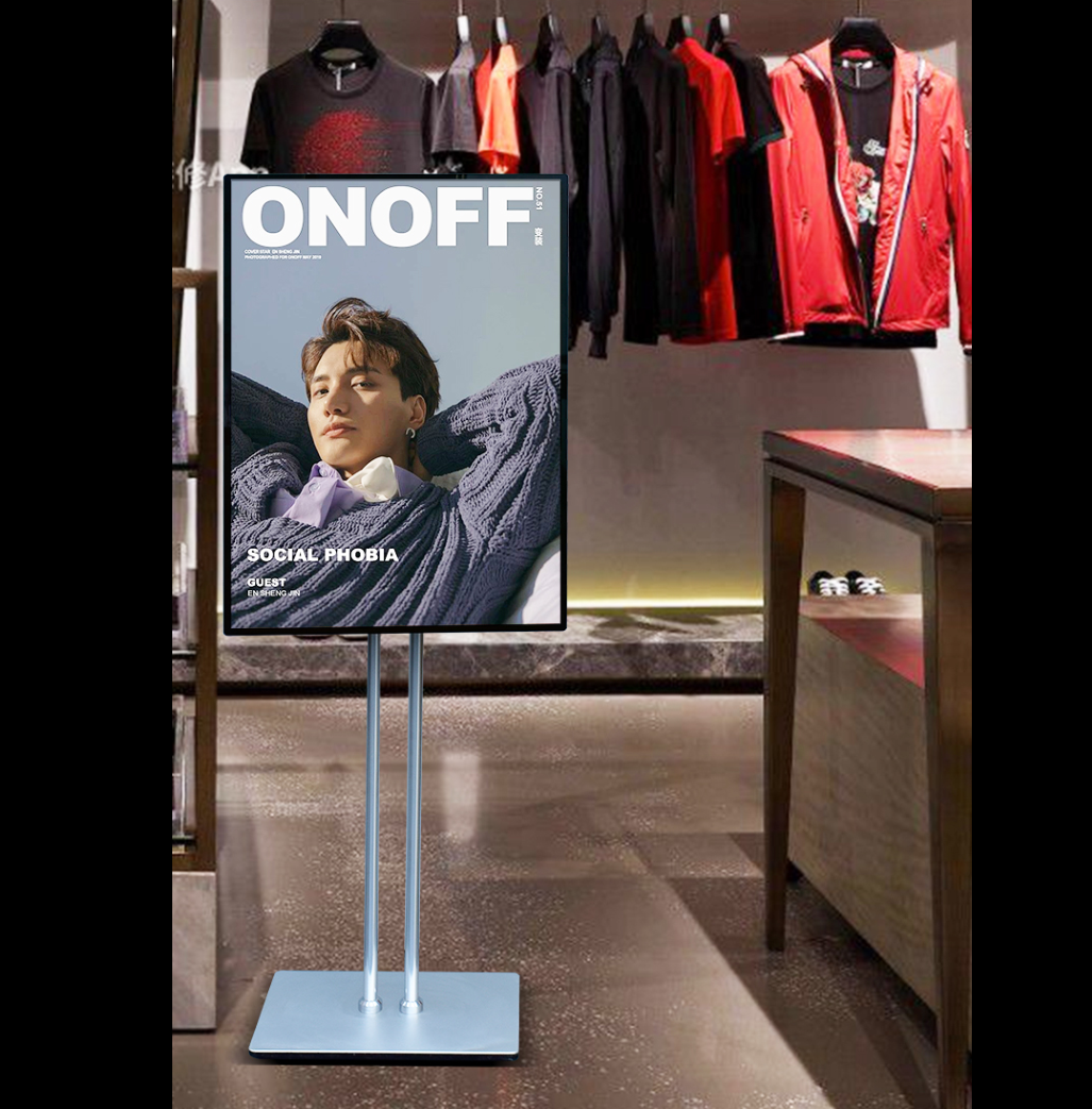 Super Slim Display Stand Lightbox – Tempered Glass+Aluminum Lux Stand