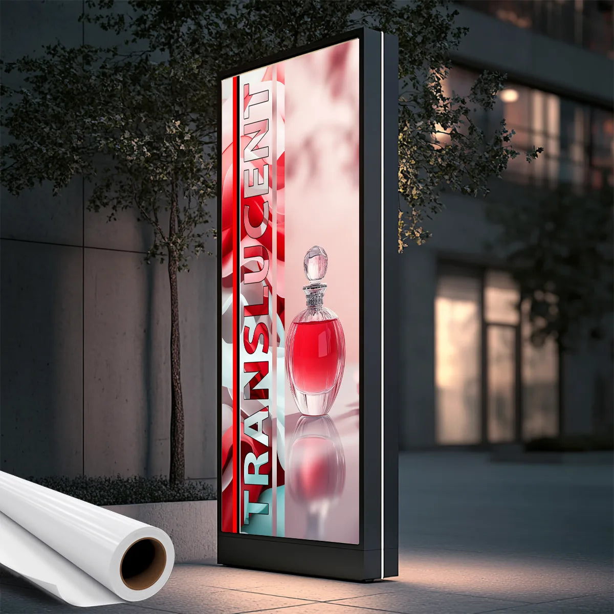 White Translucent Backlit Adhesive Vinyl – High-Quality & Long-Lasting