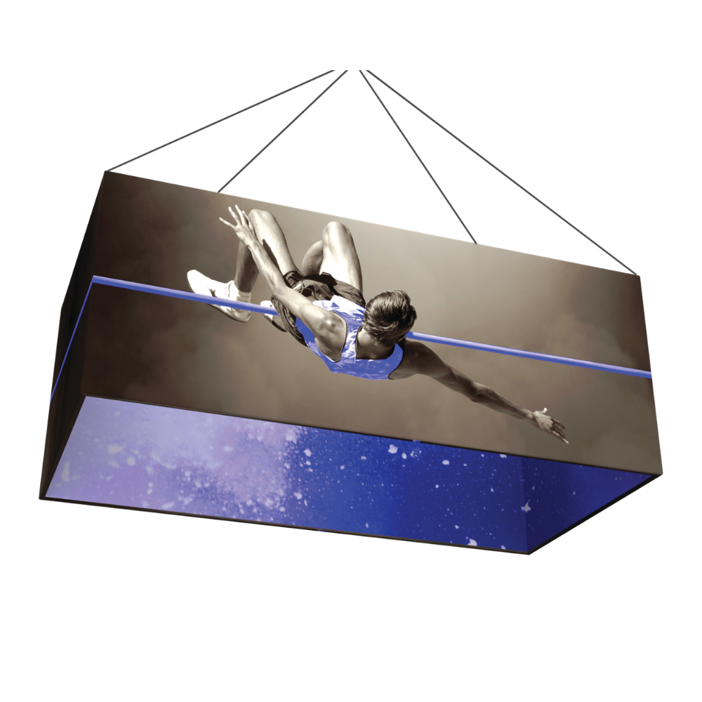 8ft x 4ft Formulate Master 3D Hanging Structure Rectangle Single-Sided w/ Printed Bottom (Graphic Package)