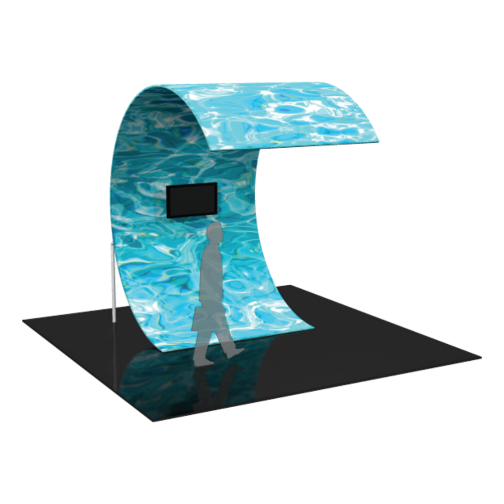8ft x 11.5ft Formulate Surf Wall Tension Fabric Structure (Graphic Package)