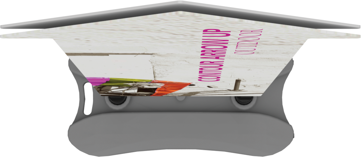 5ft Contour Outdoor Sign Display Arrow Up Double-Sided (Graphic Only)