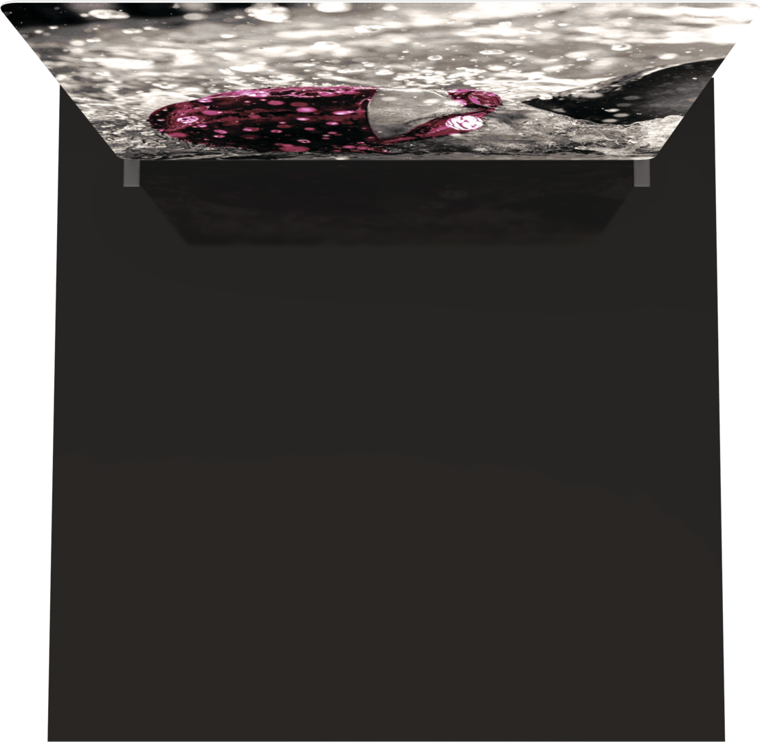 8ft Formulate Essential Straight Fabric Backwall Single-Sided w/ Backer (Graphic Only)