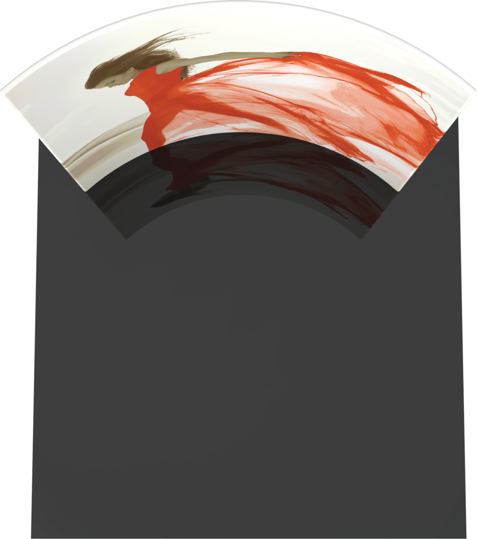 8ft x 8ft Formulate Master Horizontal Curve Fabric Backwall Graphic w/ Backer (Graphic Only)