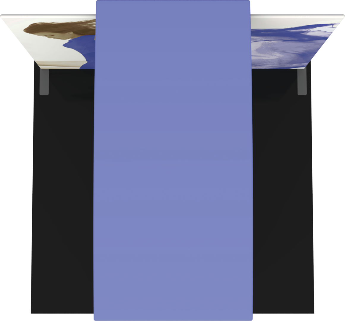 4.5ft x 8ft Formulate Master Backwall Accent 06 Canopy w/ Custom Graphic & Tabletop (Graphic Package)