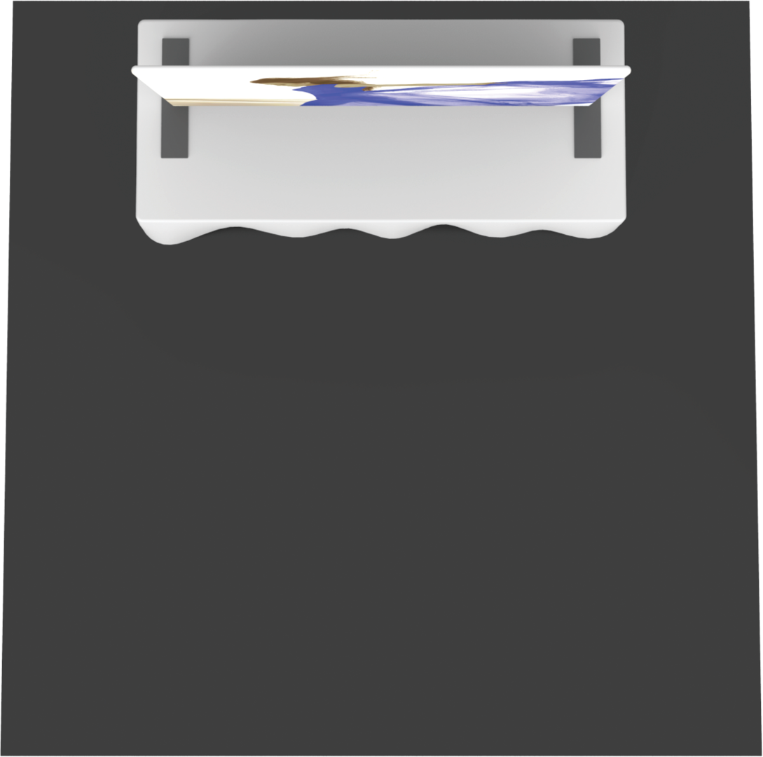 5ft Formulate Master Straight Tabletop TT4 Fabric Backwall (Hardware Only)