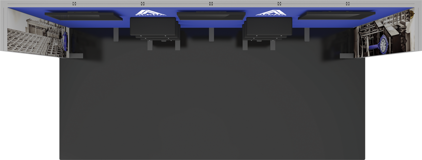 20ft x 10ft Hybrid Pro Modular Backwall Kit 22 (Hardware Only)