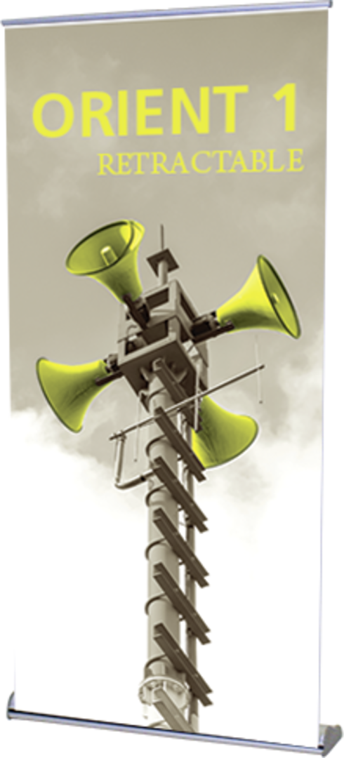 39.25in Orient 1000 Retractable Banner Stand (Hardware Only)