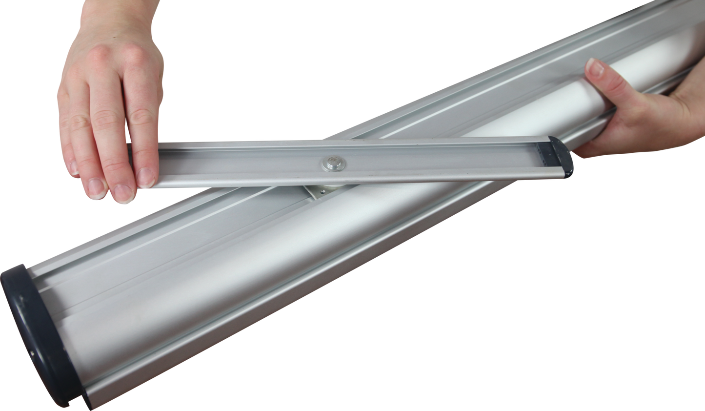 33.5in Phoenix 850 Retractable Banner Stand (Premium Fabric Graphic Package)