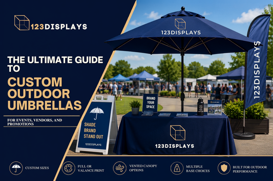 Custom Outdoor Umbrellas for Events and Trade Shows