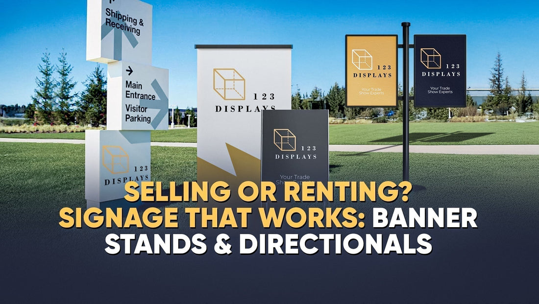 Selling or Renting? Signage That Works: Banner Stands & Directionals