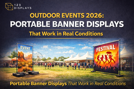 Outdoor Events 2026: Portable Banner Displays That Work in Real Conditions