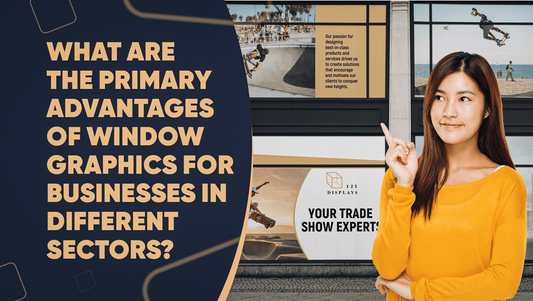 What are the primary advantages of window graphics for businesses in different sectors? - 123Displays
