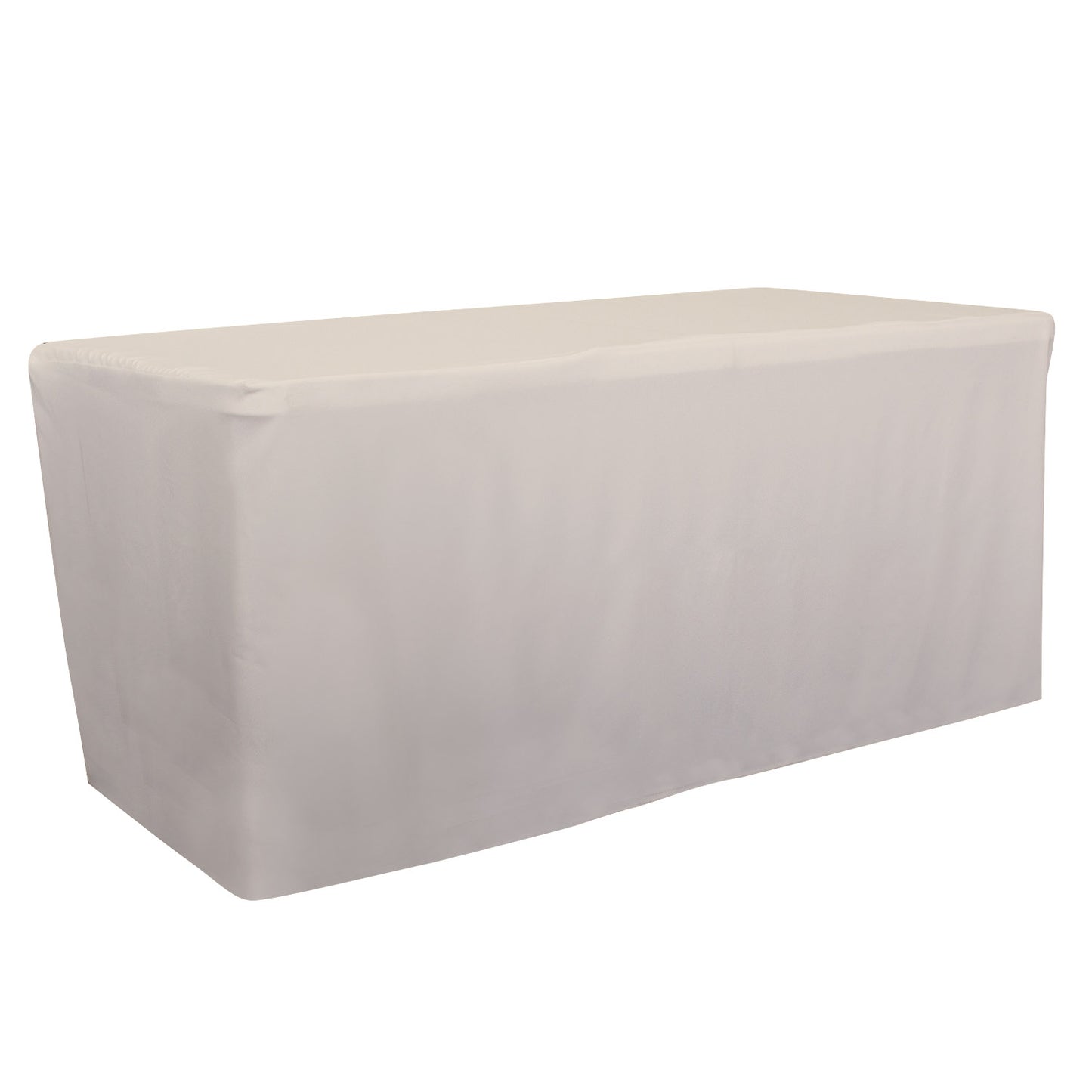 4' or 6' or 8' Fitted Table Throw (Unimprinted Clearance Colors)