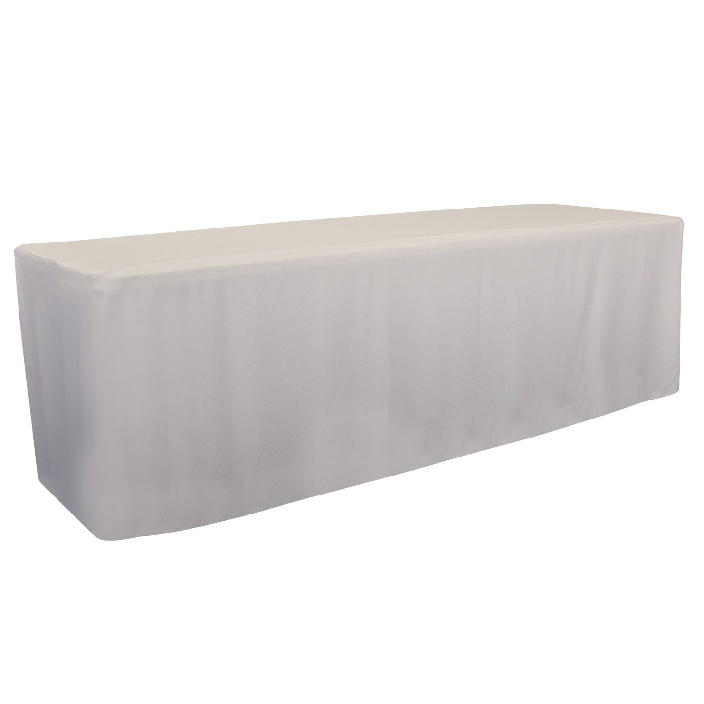 4' or 6' or 8' Fitted Table Throw (Unimprinted Clearance Colors)