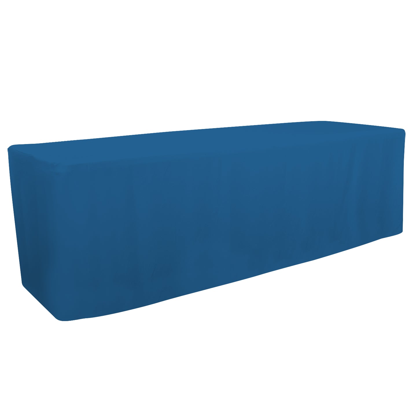 4' or 6' or 8' Fitted Table Throw (Unimprinted Clearance Colors)