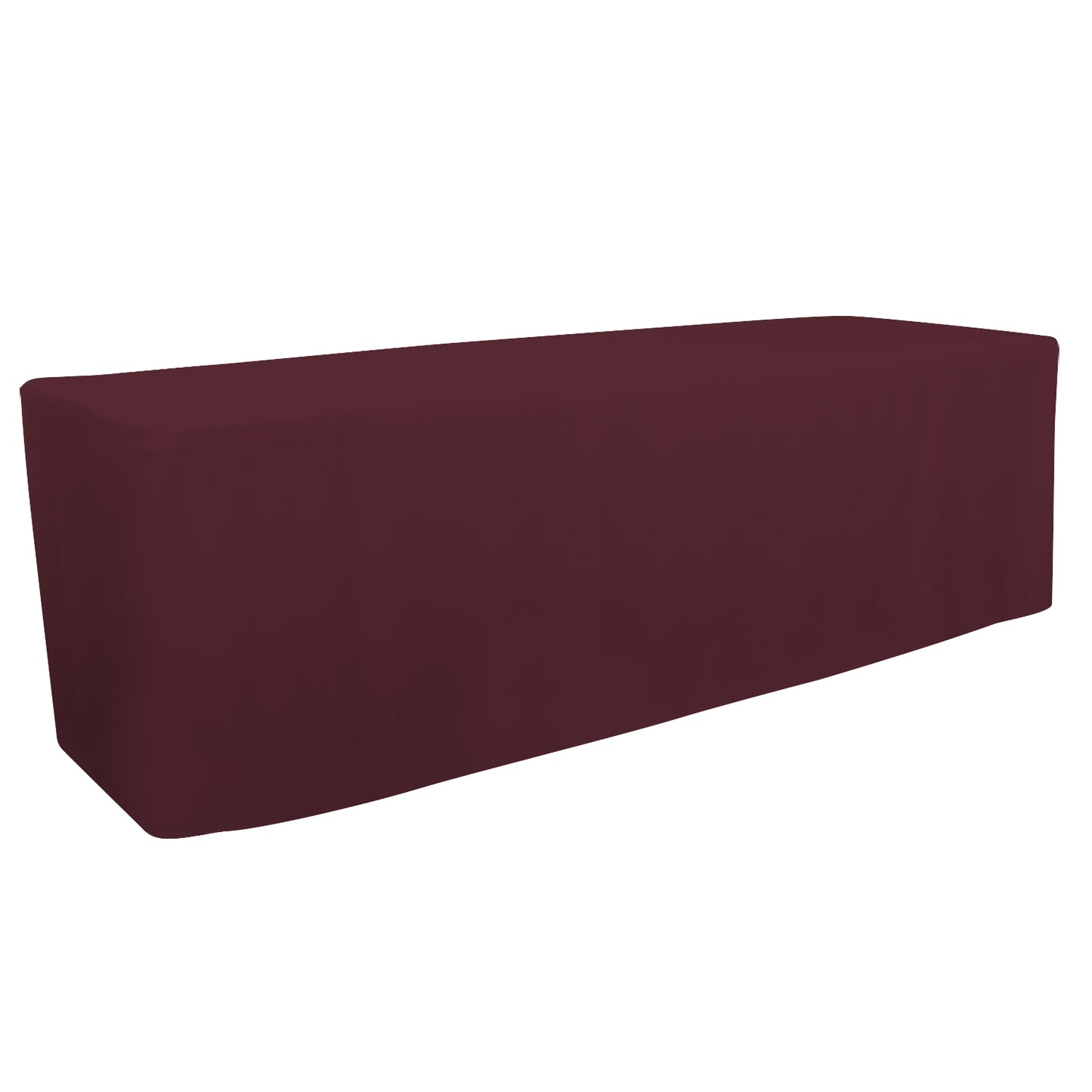 4' or 6' or 8' Fitted Table Throw (Unimprinted Clearance Colors)