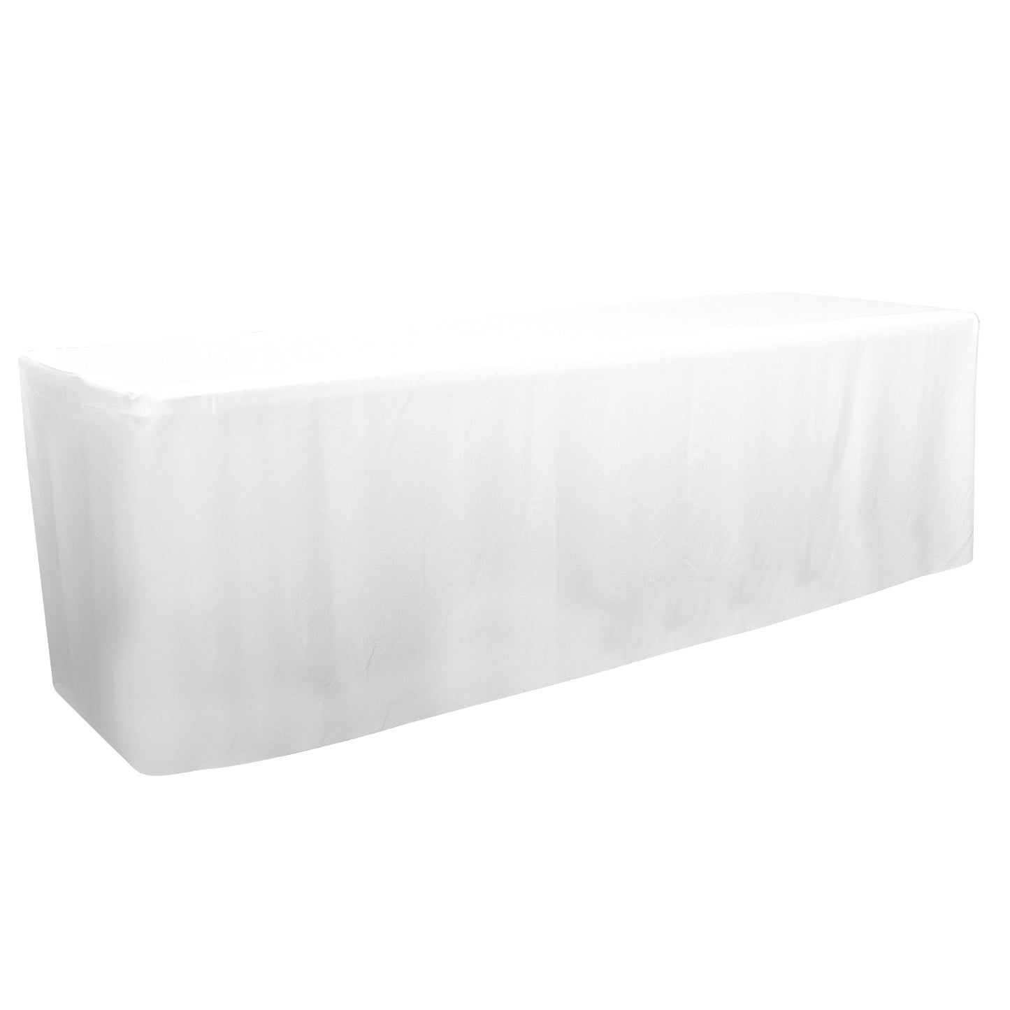 4' or 6' or 8' Fitted Table Throw (Unimprinted Clearance Colors)