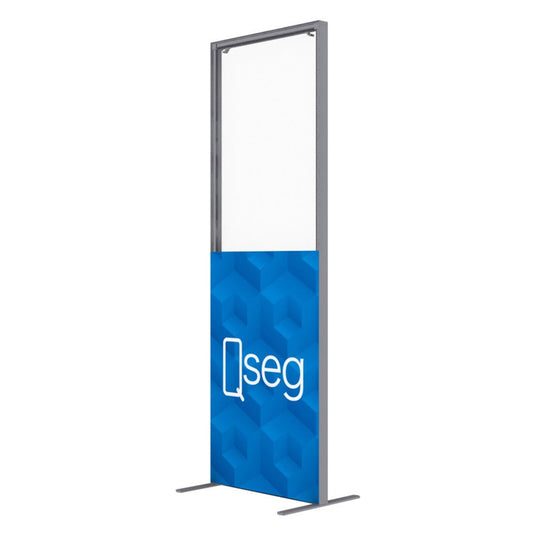 1.6 x 2.4 ft. QSEG Printed with 28in Clear Window Graphic Package (50x150) - 123Displays