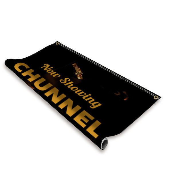 96" Curved Cantilever Banner Display Stand