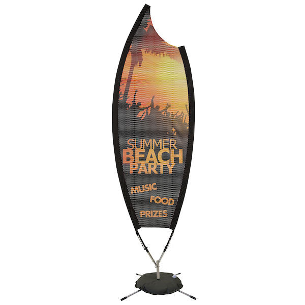 9' Claw Sail Sign Kit (Fabric Mesh with Scissor Base)