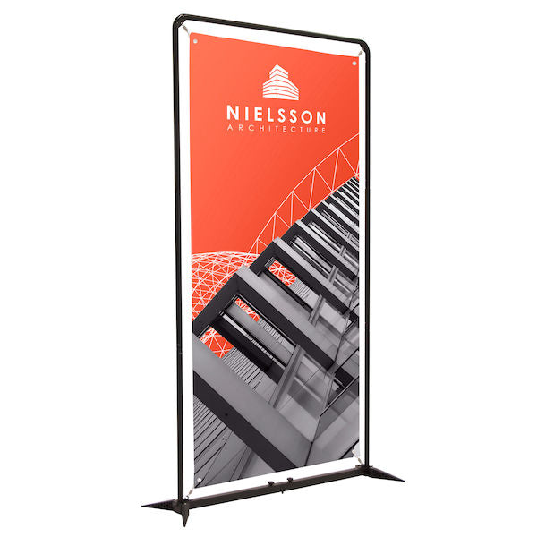 4.5' FrameWorx Banner Display Kit (Double-Sided, 13 oz. Smooth Scrim Vinyl)