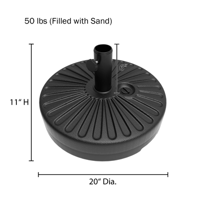 Custom Large Outdoor Umbrella with Base