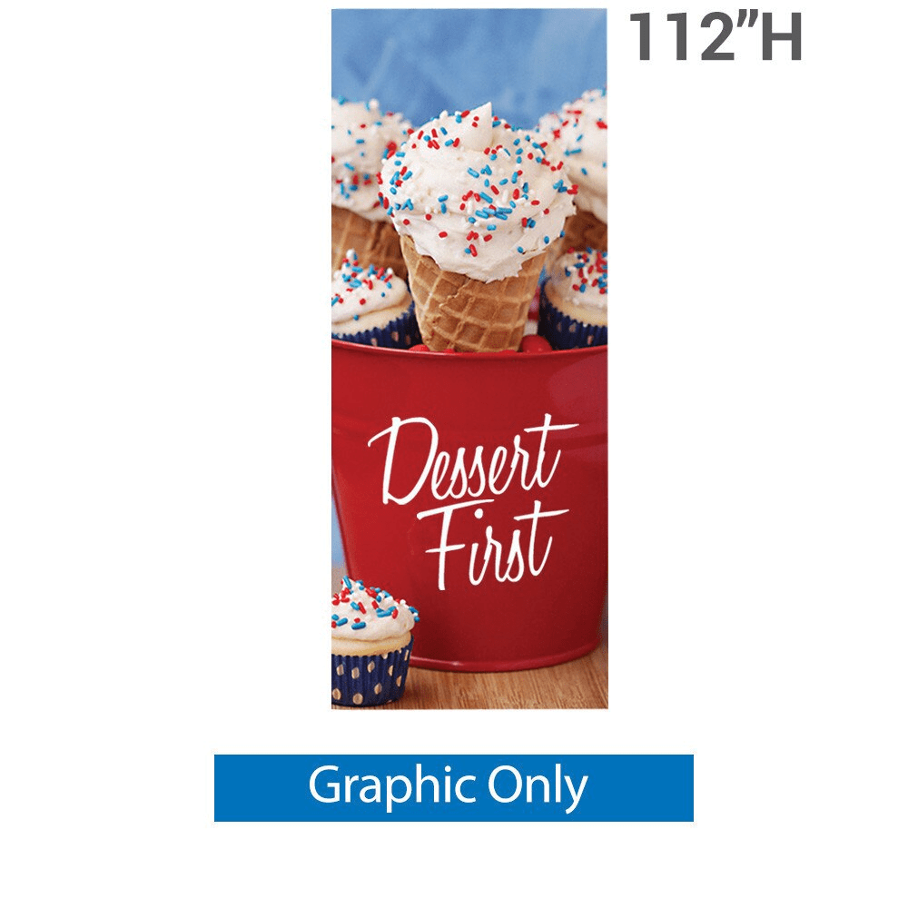 36 x 112 in. Large Classic Banner Stand Black Travel Base