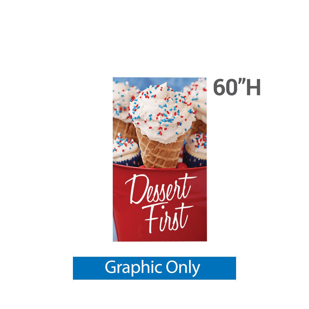 36 x 60 in. Large Classic Banner Stand Black Travel Base