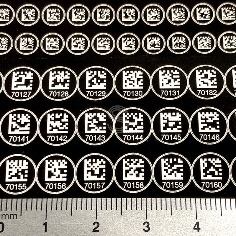 Micro White Labels Kiss Cut – 123Displays