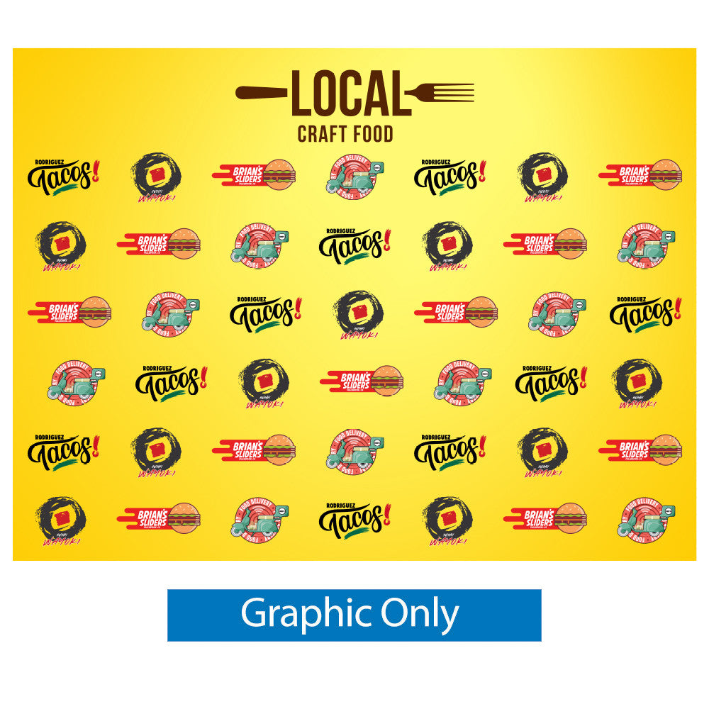10ft x 7.5ft ONE CHOICE® Slider Banner Stands (Graphic Only) - Versatile and Adjustable Event Display Banner