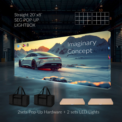 SEG Pop Up Lightbox 20ftx8ft