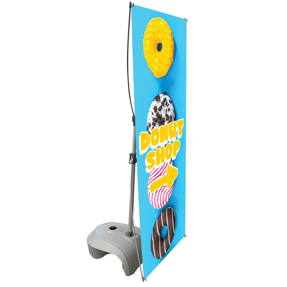 Zeppy Single-Sided Outdoor Banner Stand