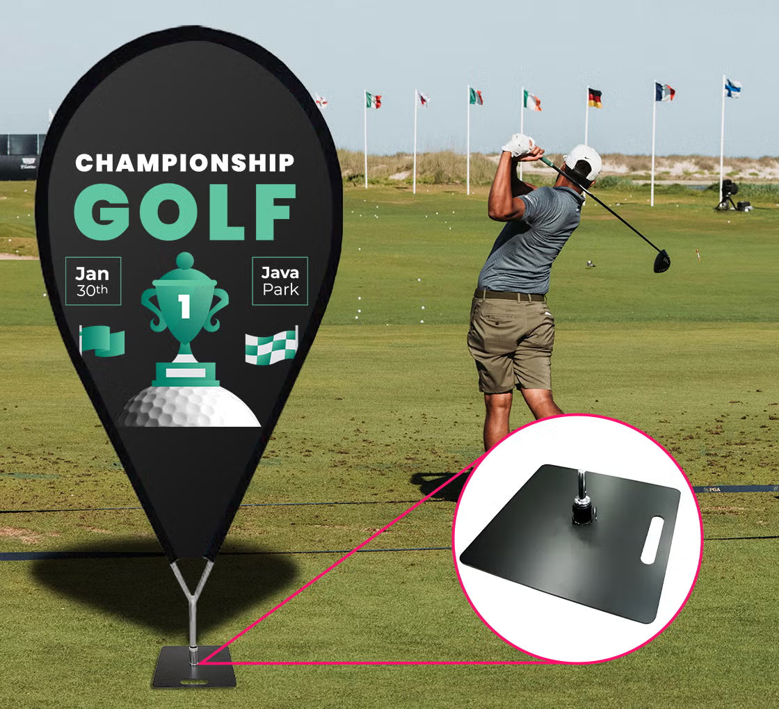 Pin Point Flag Banner 4x8ft - Single or Double-Sided