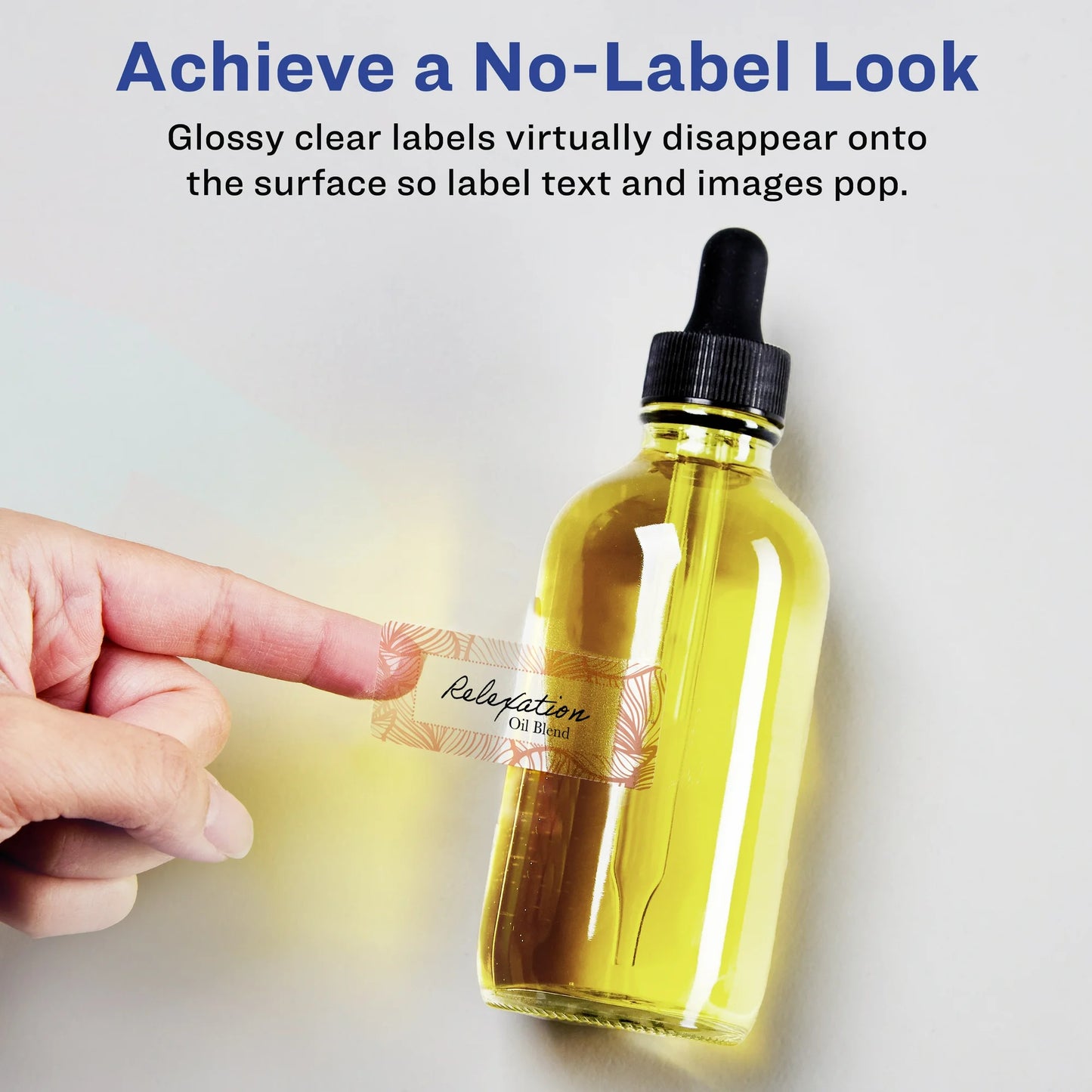 Crystal Clear Vinyl Labels No-Label Look