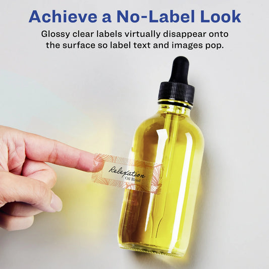 Crystal Clear Vinyl Labels No-Label Look