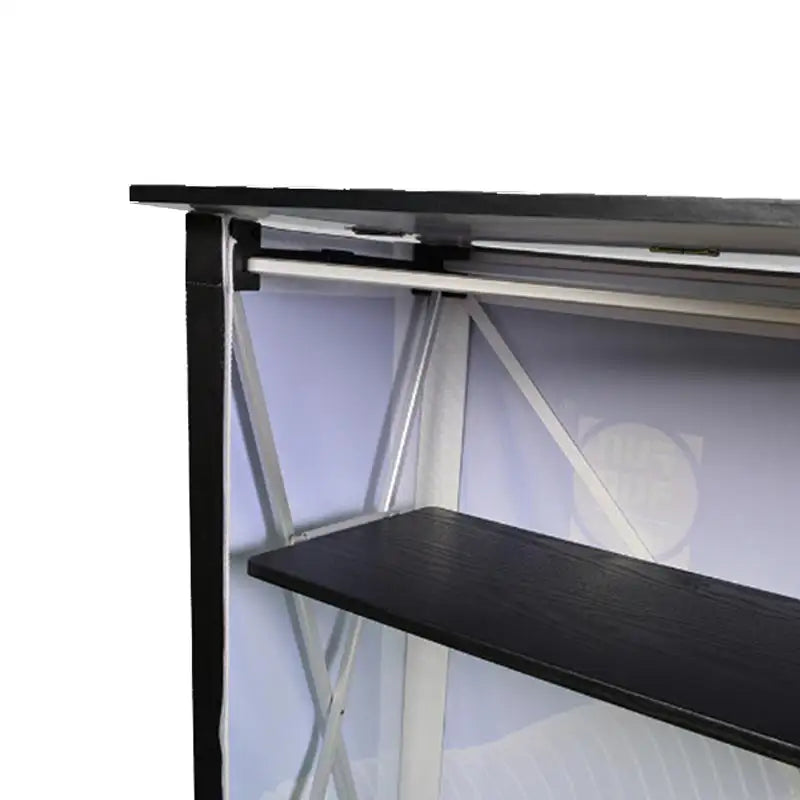 Pop Up Counter Table With Shelf