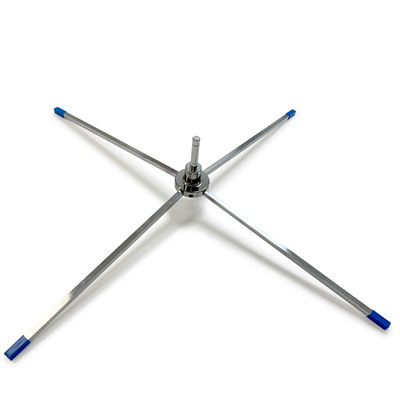 Flag Cross Base Chrome – 123Displays