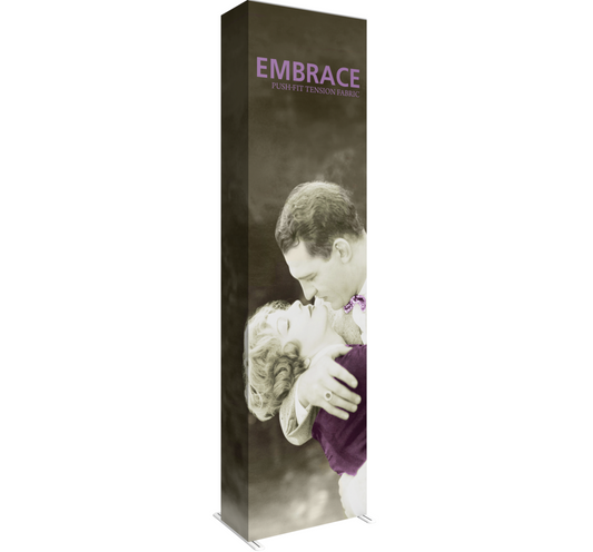 2.5ft x 10ft Embrace Push-fit Tension Fabric Display Graphic Package (w/ End Caps)