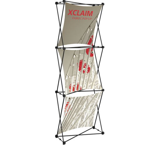 2.5ft x 8ft Xclaim Fabric Popup Display Kit 01 (Graphic Package)