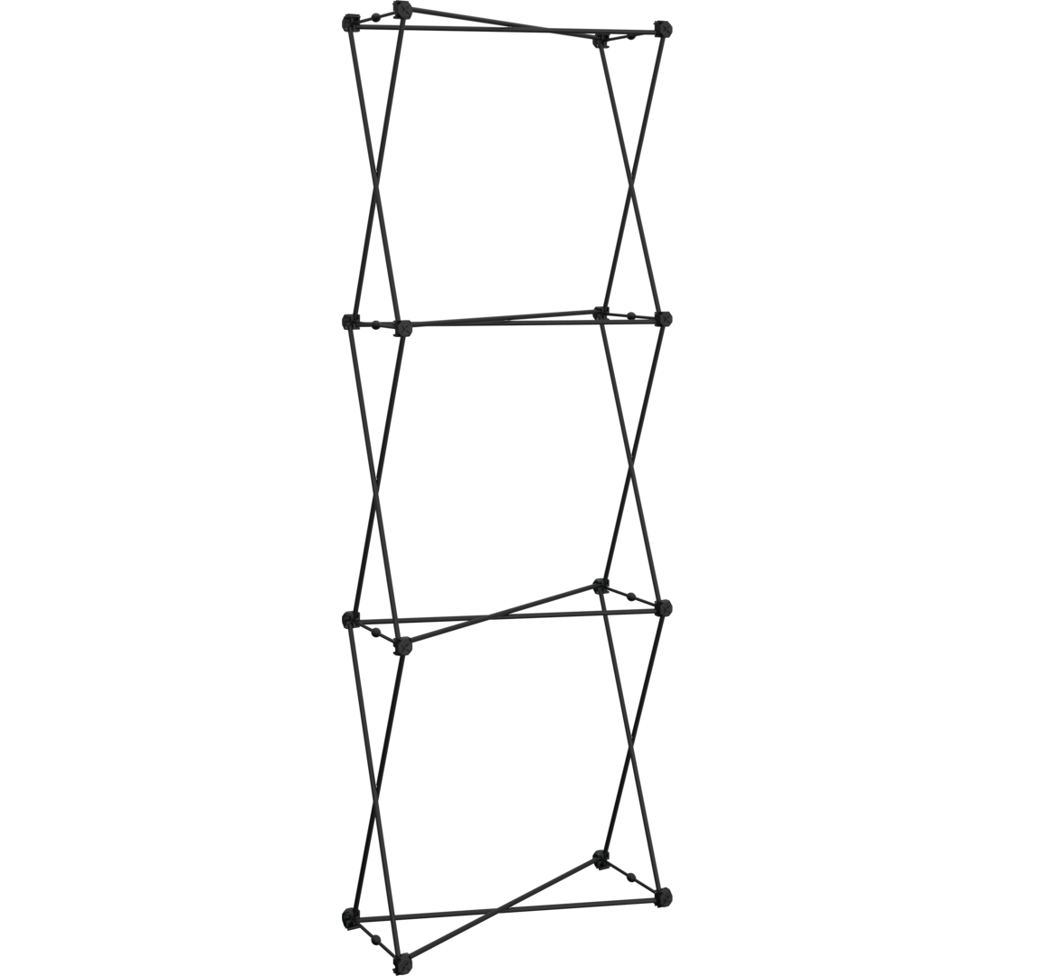 2.5ft x 8ft Xclaim Fabric Popup Display (Hardware Only)