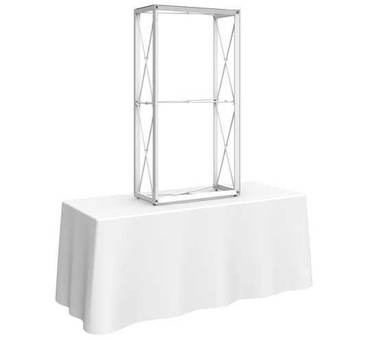 2.5ft x 5ft Embrace Tabletop Push-Fit Tension Fabric Display Hardware (Frame Only)