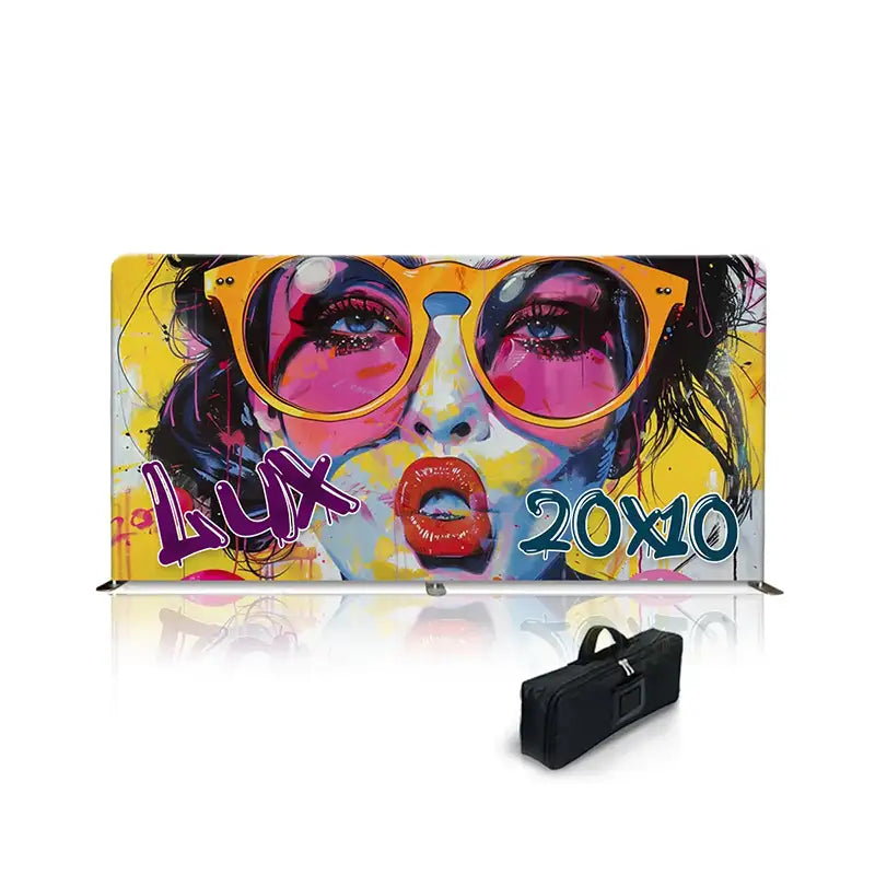 Lux EuroFit Fabric Tube Display - 20x10 ft