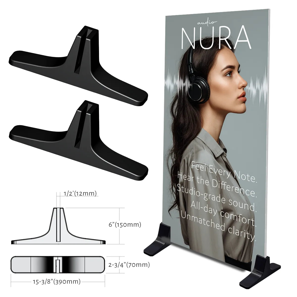 3D Printed Legs and Connectors for 1/2" Foam Board