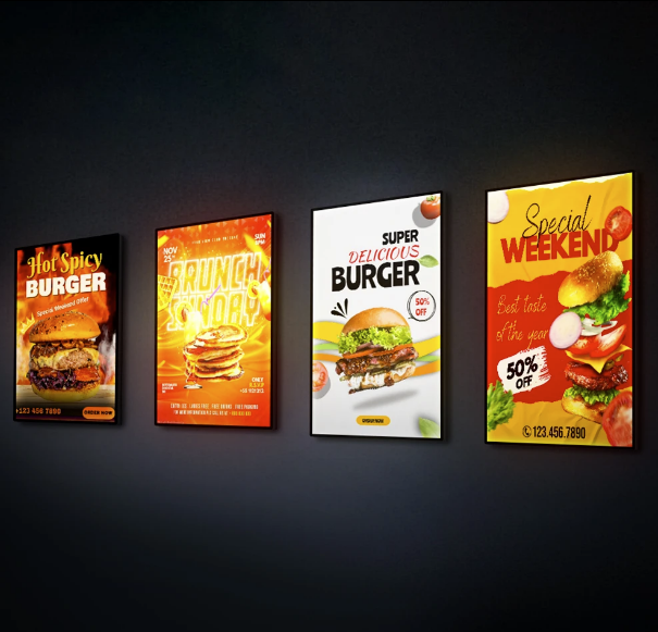 Super Slim Wall LED Lightbox – Tempered Glass