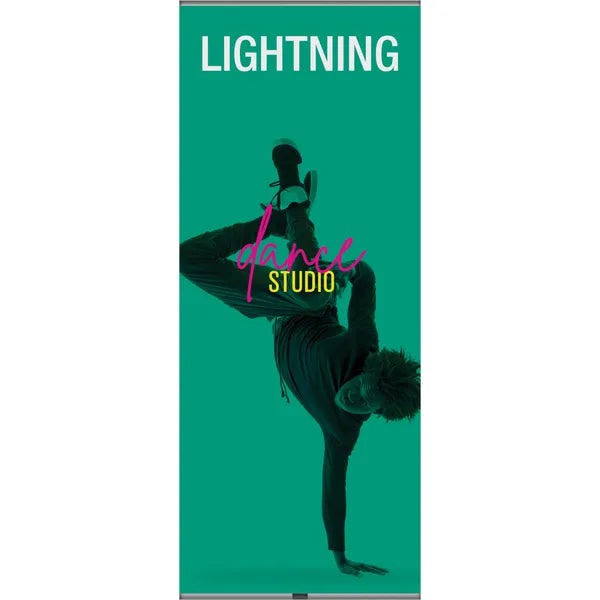 31in x 77in Lightning Spring Back Banner Stands