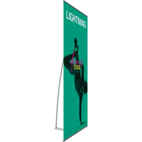 31in x 77in Lightning Spring Back Banner Stands